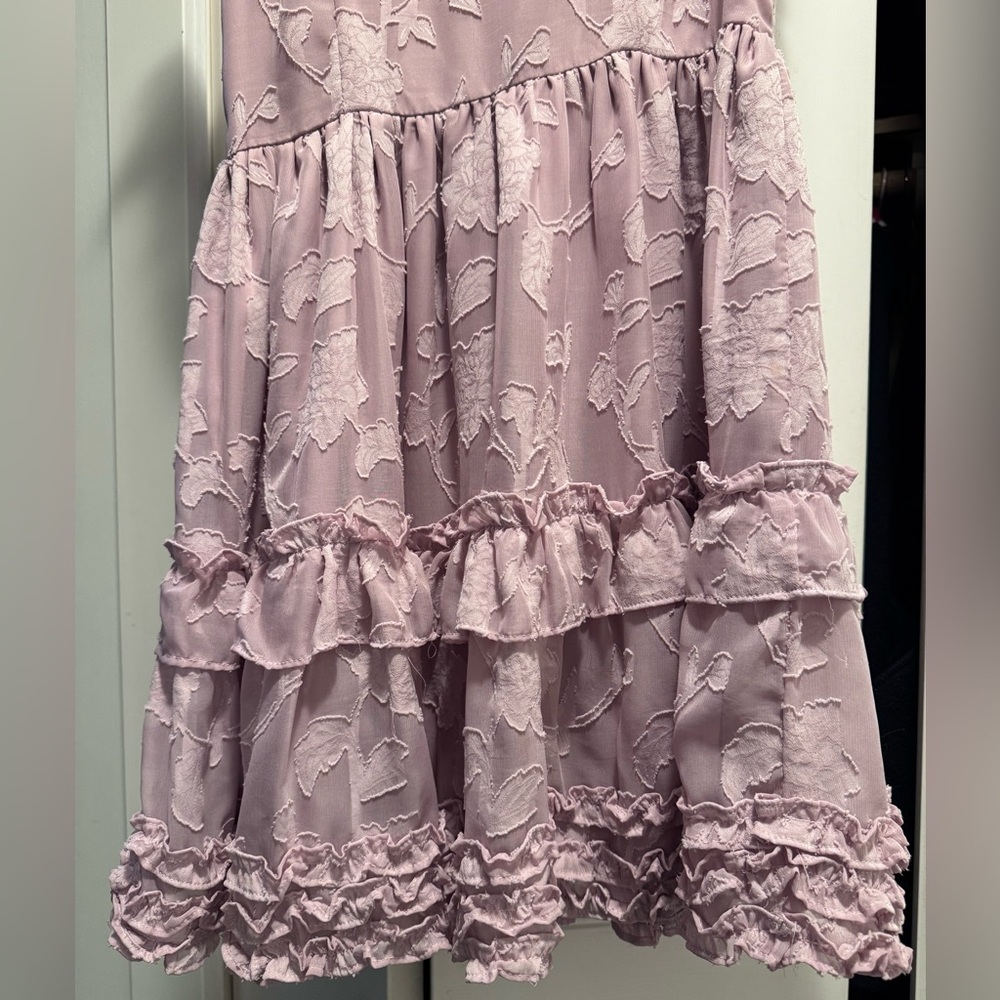 Lulu's Lilac Ruffle Mini Dress - Picture 7 of 10